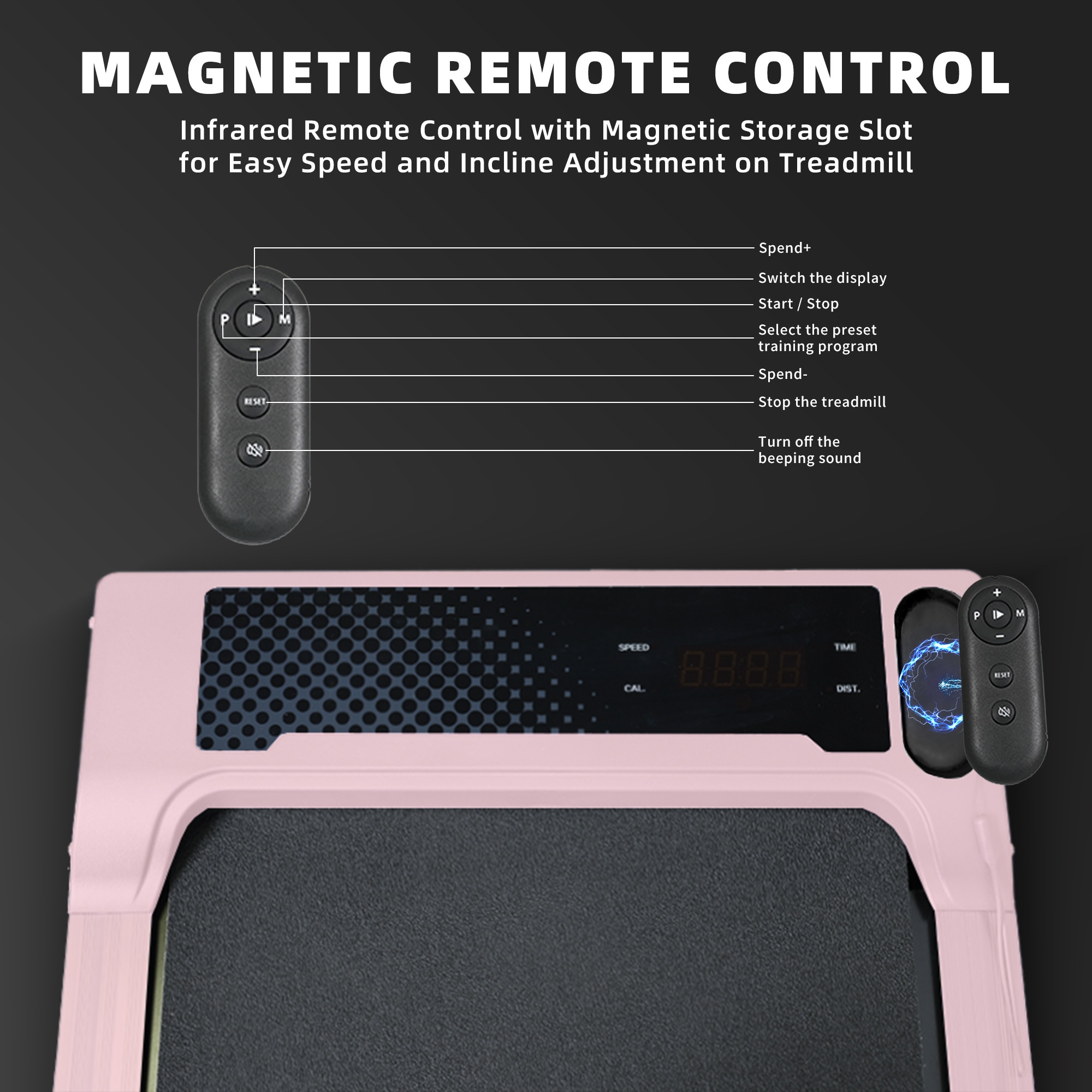 Walking Pad Under Desk Treadmill,Portable Small Treadmills For Home And Office,Super Quiet Motorized Walking Jogging Running Machine With Remote Control_voghion.com